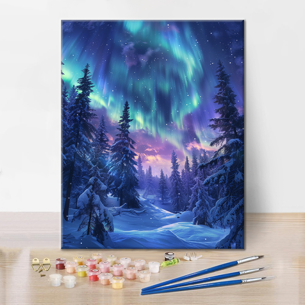 Forêt d'Aurora - Peinture par numéros