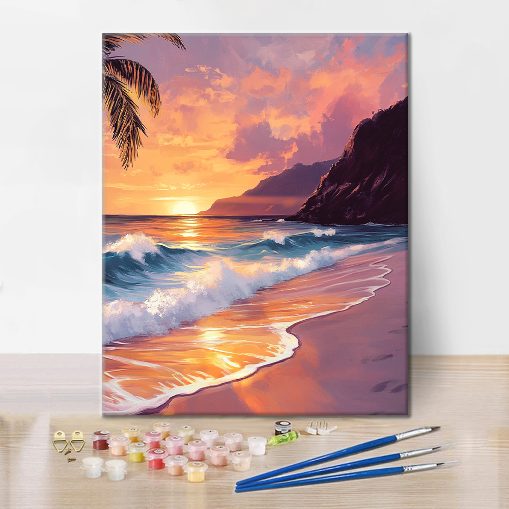 Coucher de soleil de rêve - Peinture par numéros