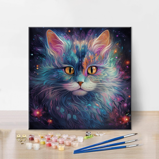 Chat fantôme – Peinture par numéros