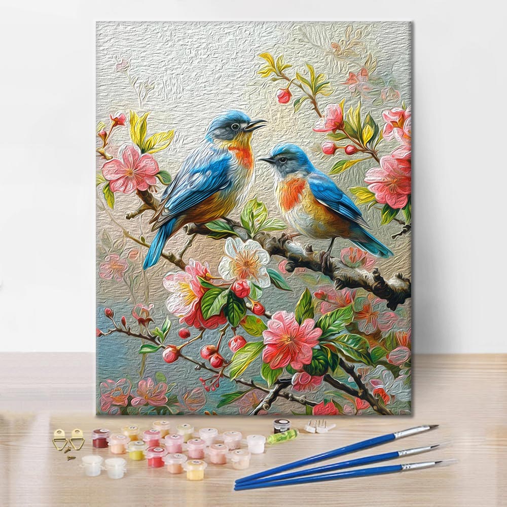 Oiseaux chanteurs – Peinture par numéros