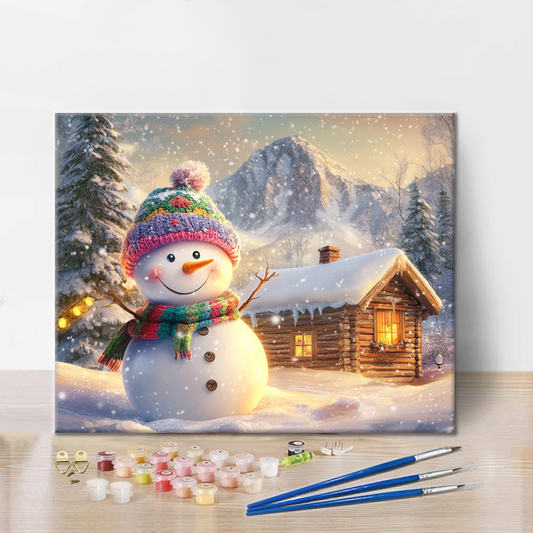 Maison de Noël - Peinture par numéros