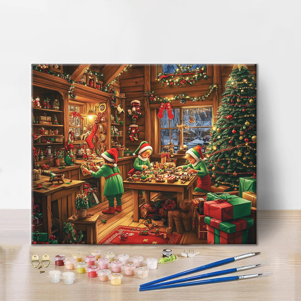 Lutin de Noël - Peinture par numéros