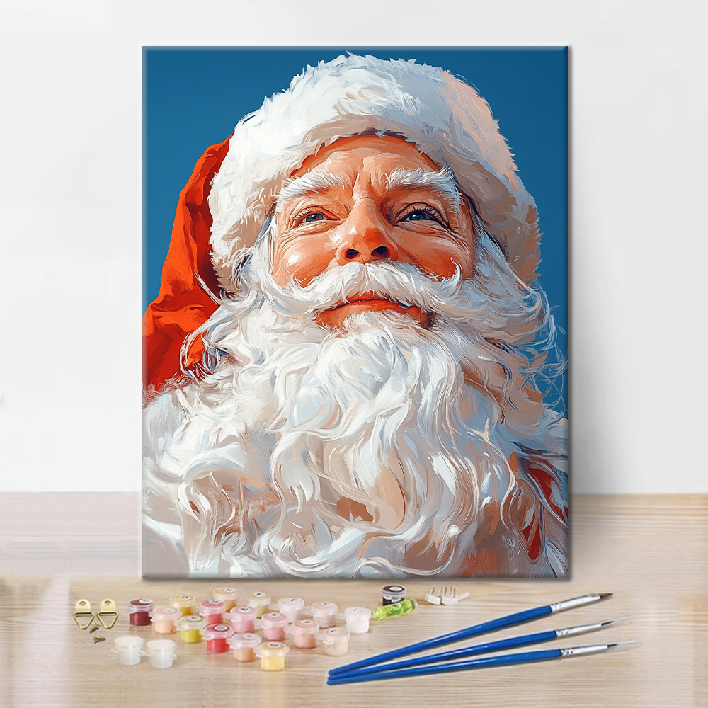 Le gentil Père Noël - Peinture par numéros