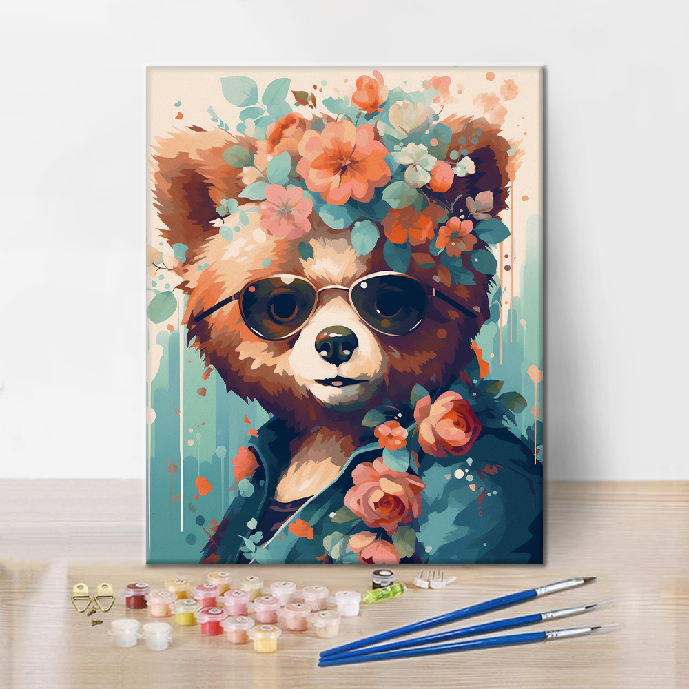Ours en peluche – Peinture par numéros