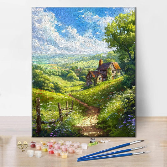 La vie au village – Peinture par numéros