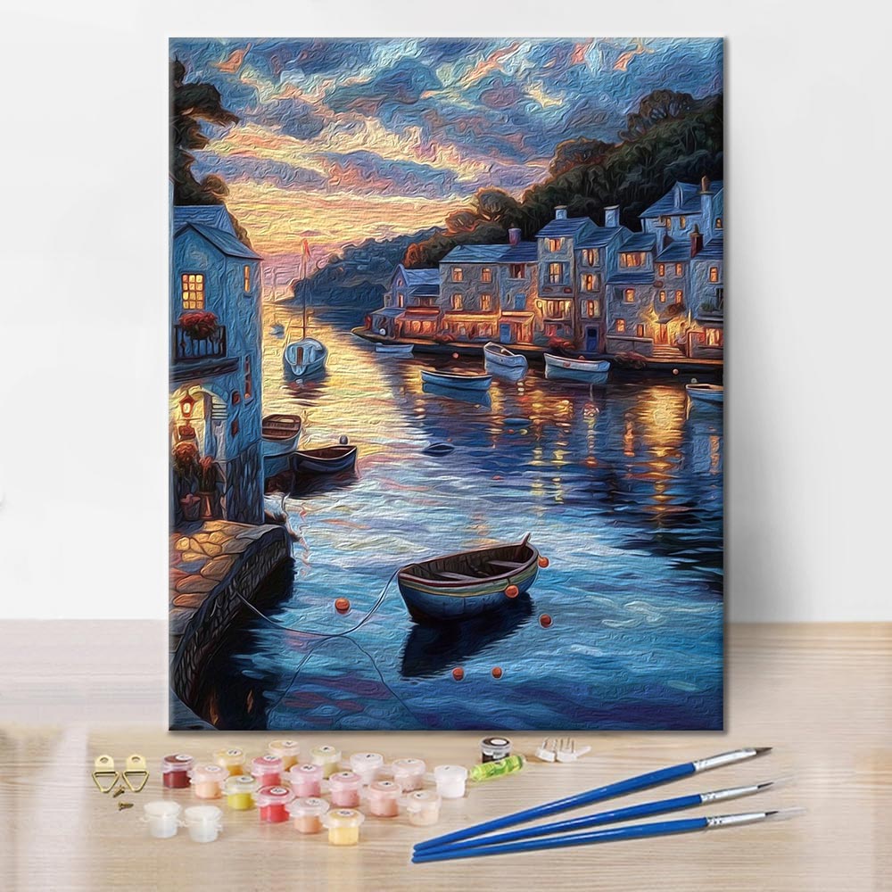 Sunset Town – Peinture par numéros