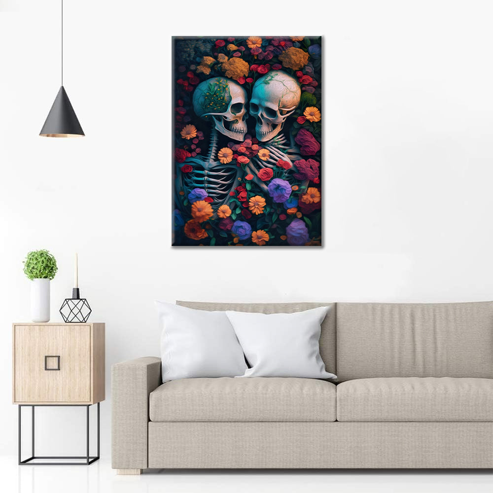 Squelette de la mer de fleurs – Peinture par numéros