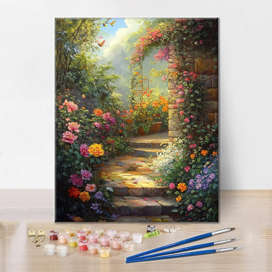 Jardin printanier - Peinture par numéros