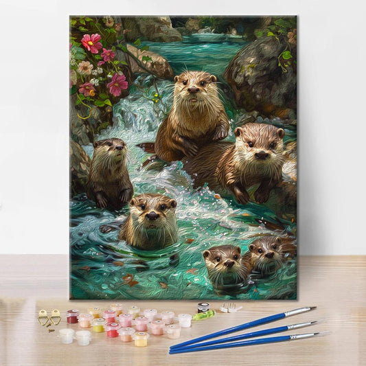 Loutre – Peinture par numéros
