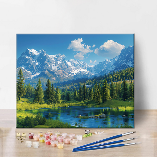 Les montagnes Rocheuses – Peinture par numéros