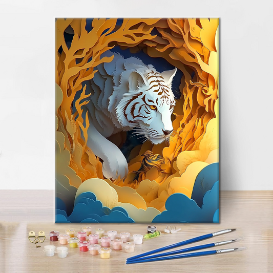 Le gardien du tigre - Peindre par numéros