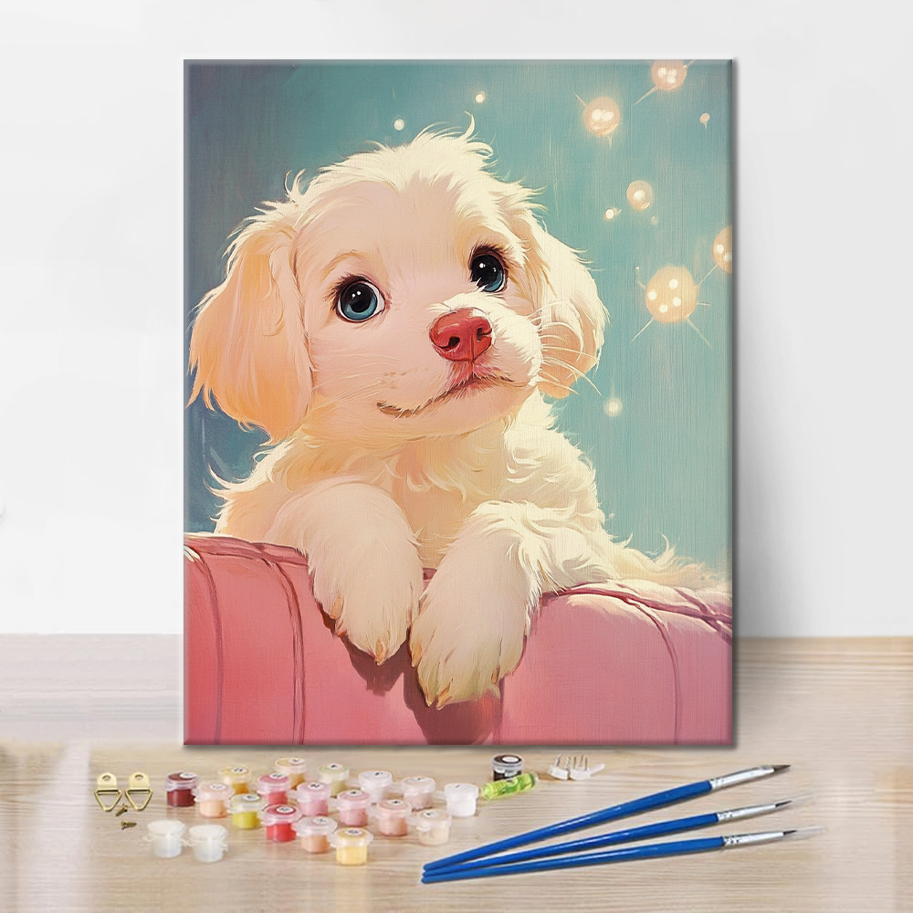 Moments canins douillets - Peinture par numéros