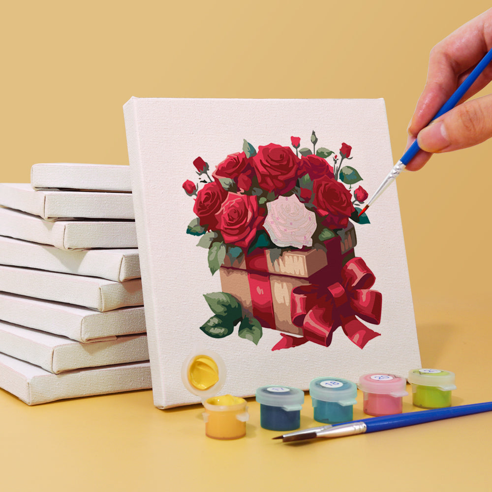 Rose – Peinture par numéros
