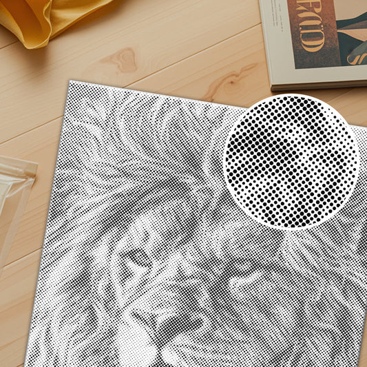 Lions géants africains - Peinture à points
