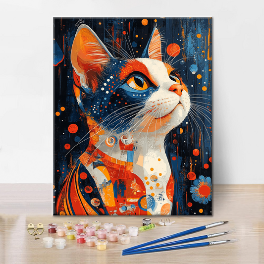 Chat Calico - Peinture par Numéros