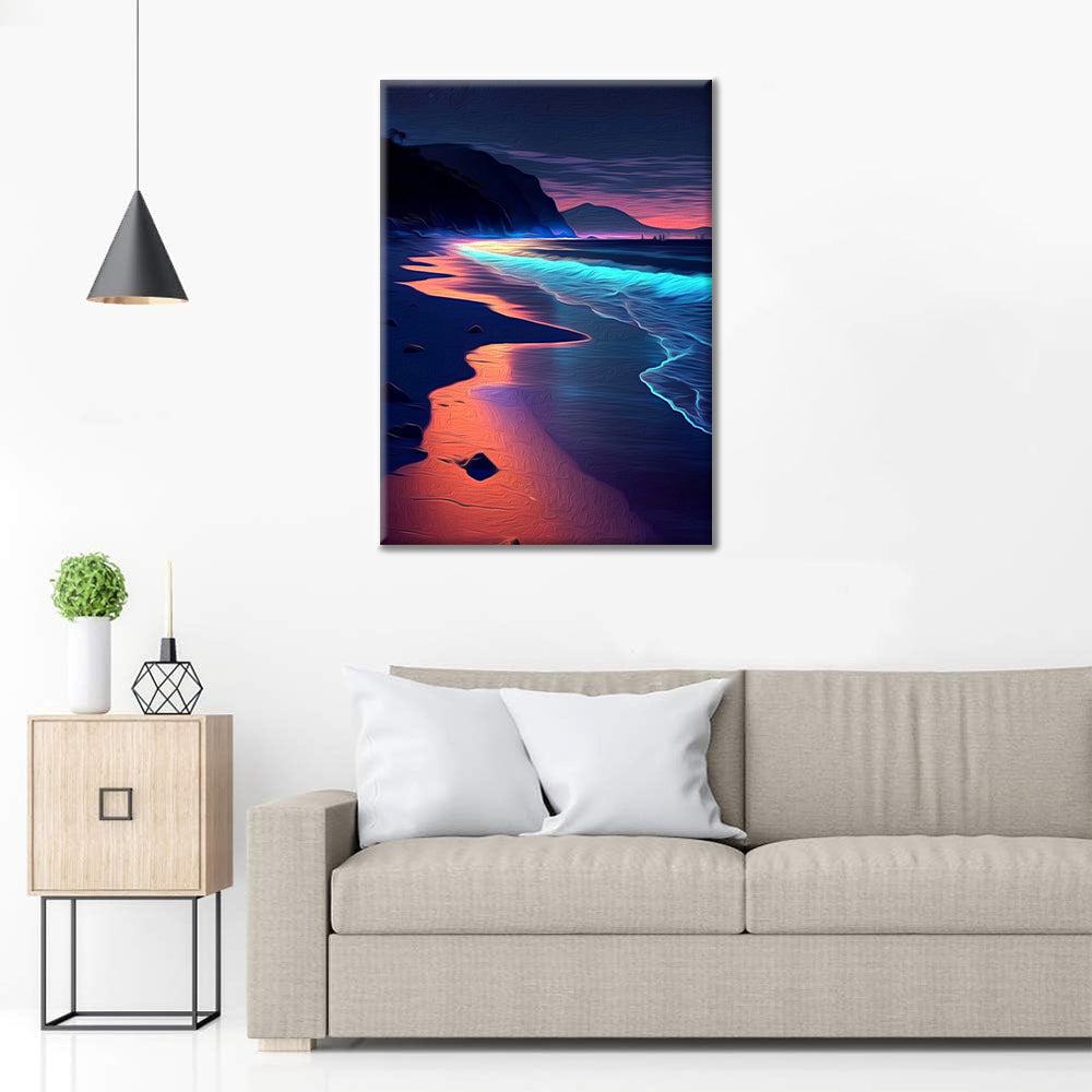 Plage colorée et lumineuse - Peinture par numéros