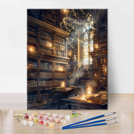 Bibliothèque magique – Peinture par numéros