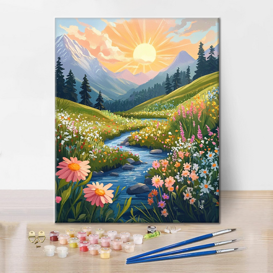 Vallée printanière - Peinture par numéros