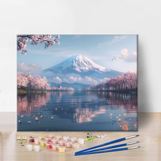 Mont Fuji – Peinture par numéros
