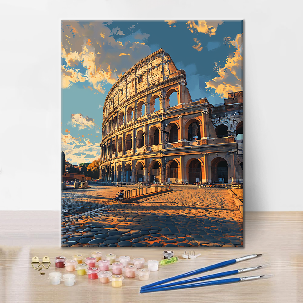 Rome Colisée - Peinture par Numéros