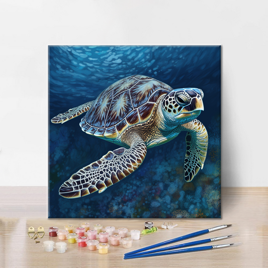 Tortue de mer – Peinture par numéros
