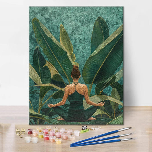 Yogi dans le jardin – Peinture par numéros