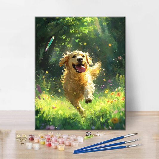Golden Retriever – Peinture par numéros