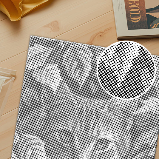 Feuilles et chat - Peinture à points