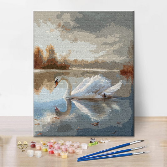 Cygne – Peinture par numéros
