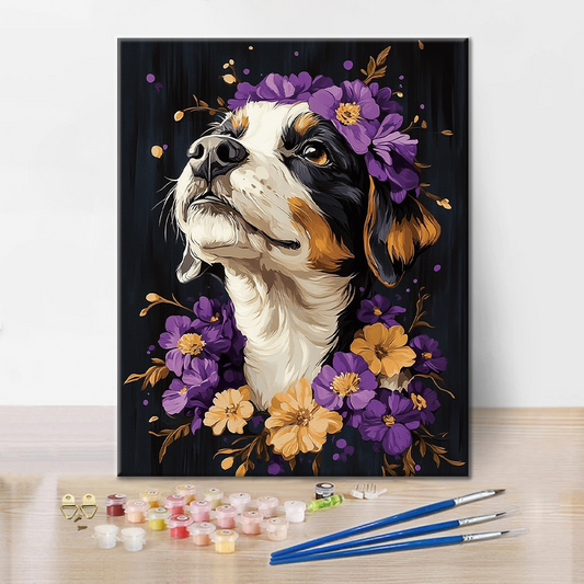 Chien Montagne Bernoise - Peinture par Numéros