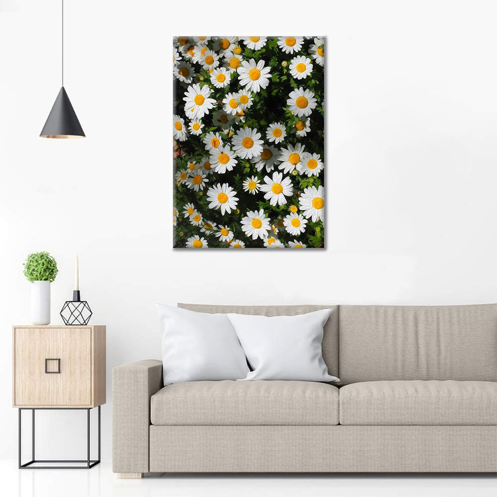 Peinture murale nature Daisy Cluster - Peinture par numéros