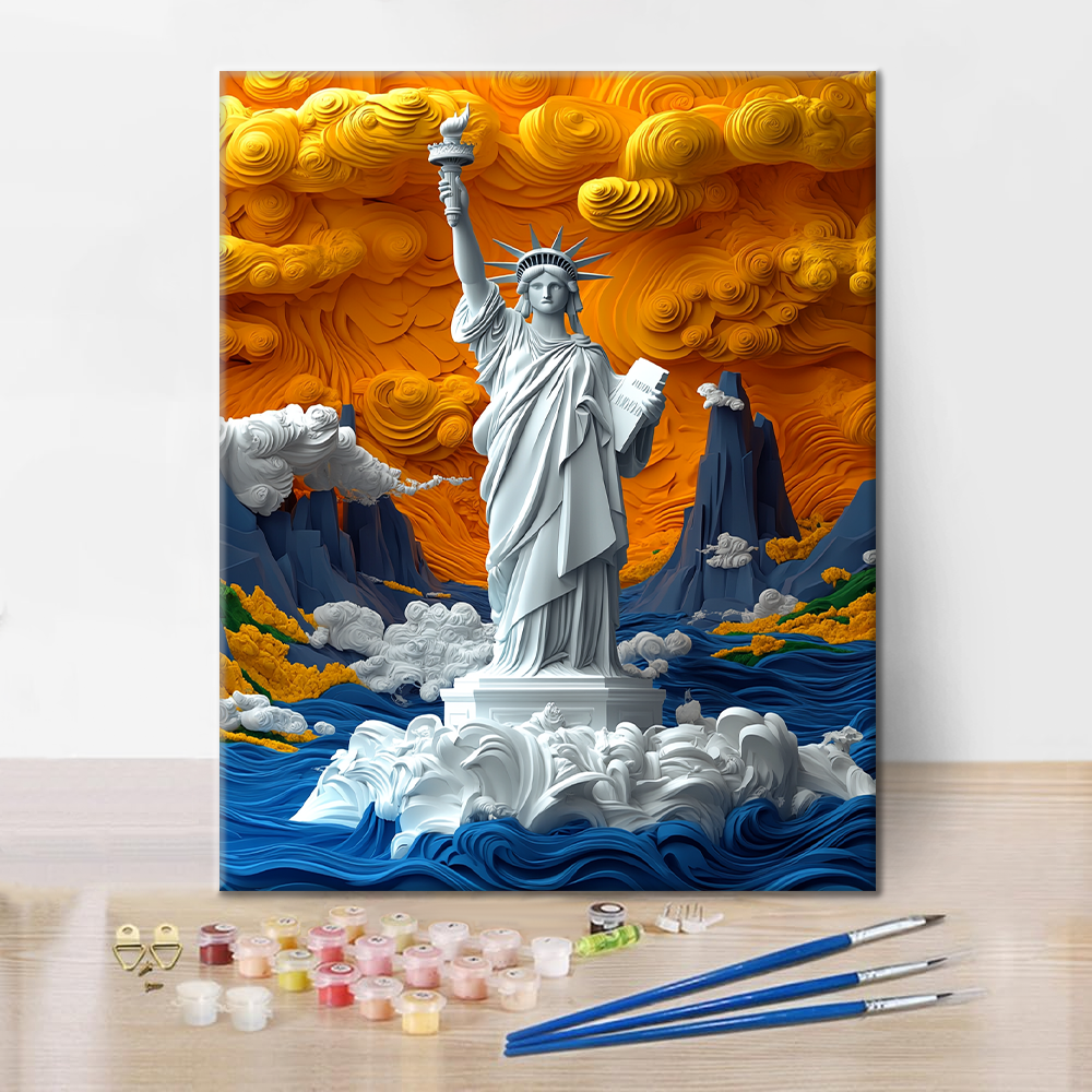 La grâce de la Statue de la Liberté - Peindre par numéros