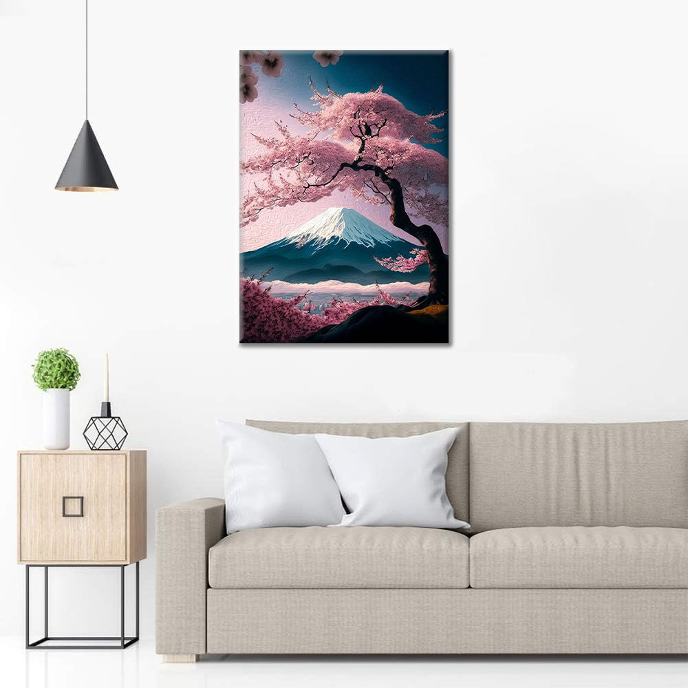 Fleurs de cerisier - Peinture par numéros