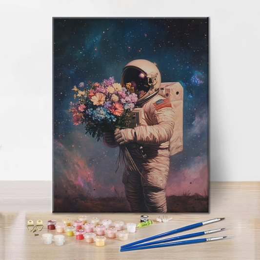L'univers en plein essor des astronautes - Peinture par numéros