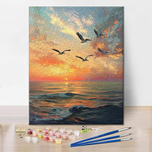 Pélicans – Peinture par numéros