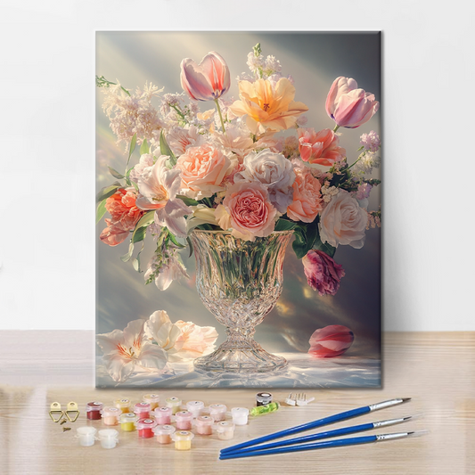 Vase en cristal - Peinture par numéros