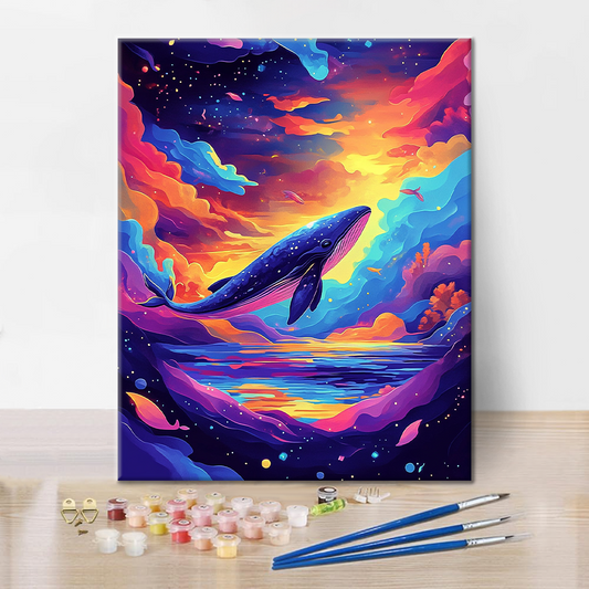 Baleine – Peinture par numéros