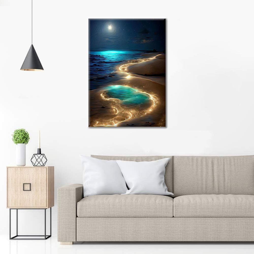 Paysage lunaire – Peinture par numéros