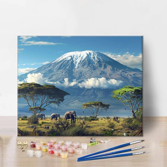 Mont Kilimandjaro – Peinture par numéros