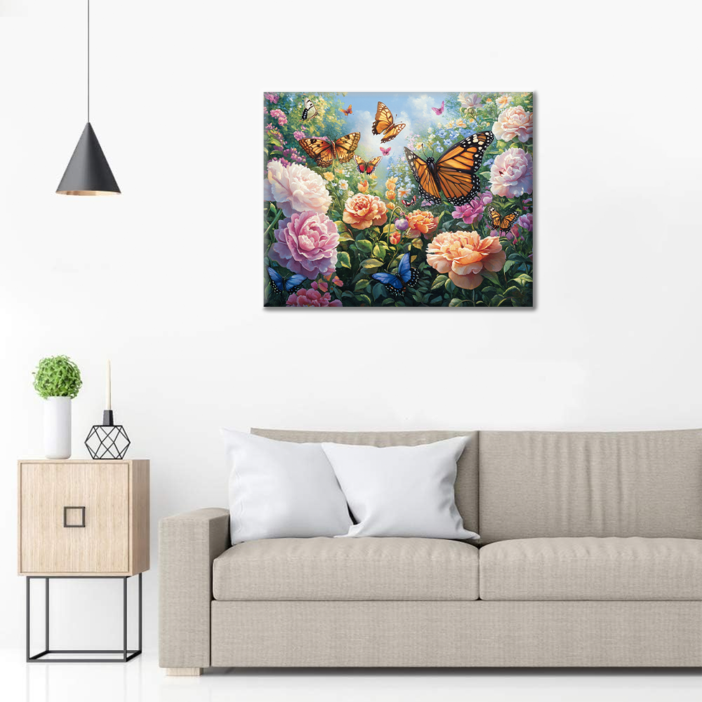 Jardin des papillons – Peinture par numéros