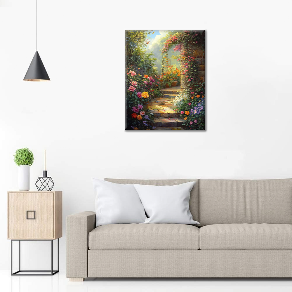 Jardin printanier - Peinture par numéros