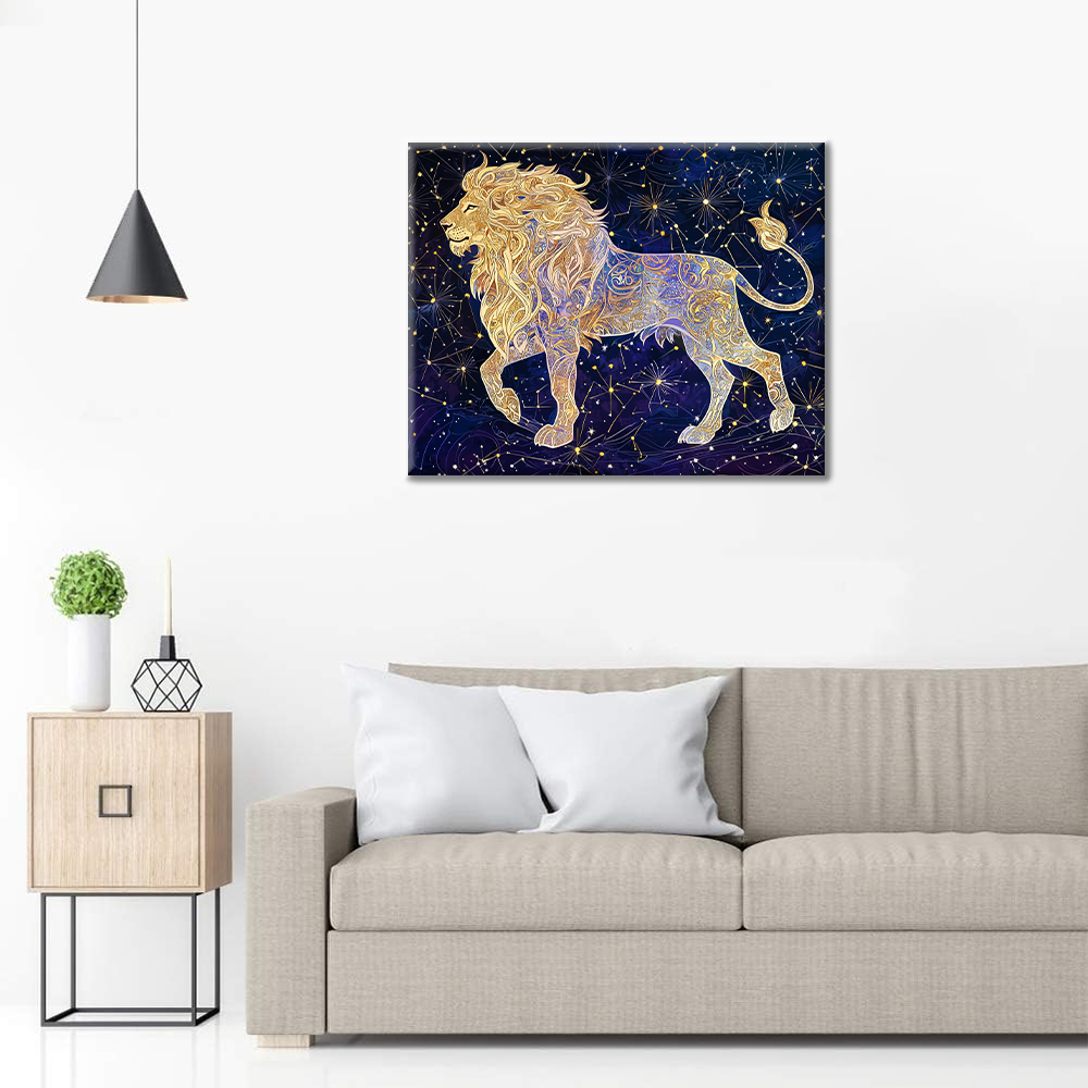 Lion - Peinture par numéros