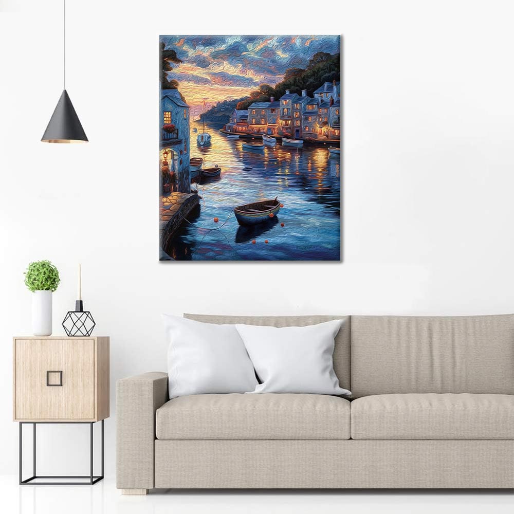 Sunset Town – Peinture par numéros