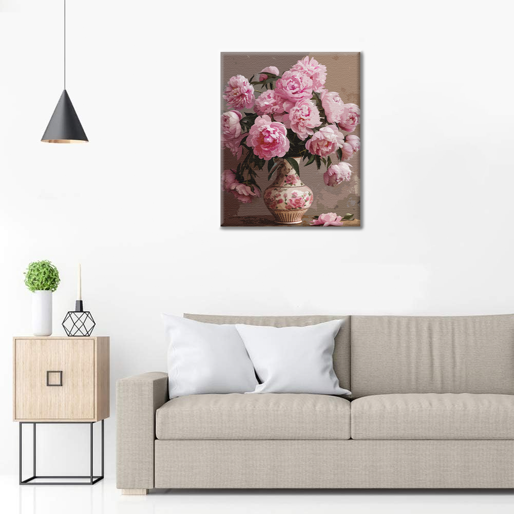 Pivoine – Peinture par numéros