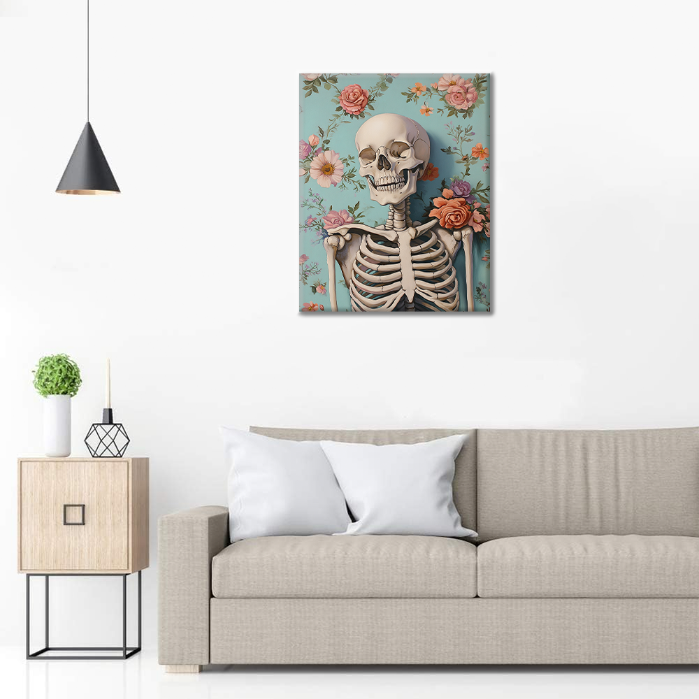 Crâne souriant – Peinture par numéros