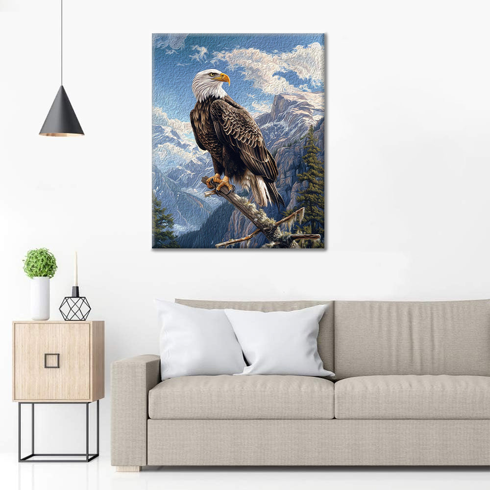 Pygargue à tête blanche – Peinture par numéros