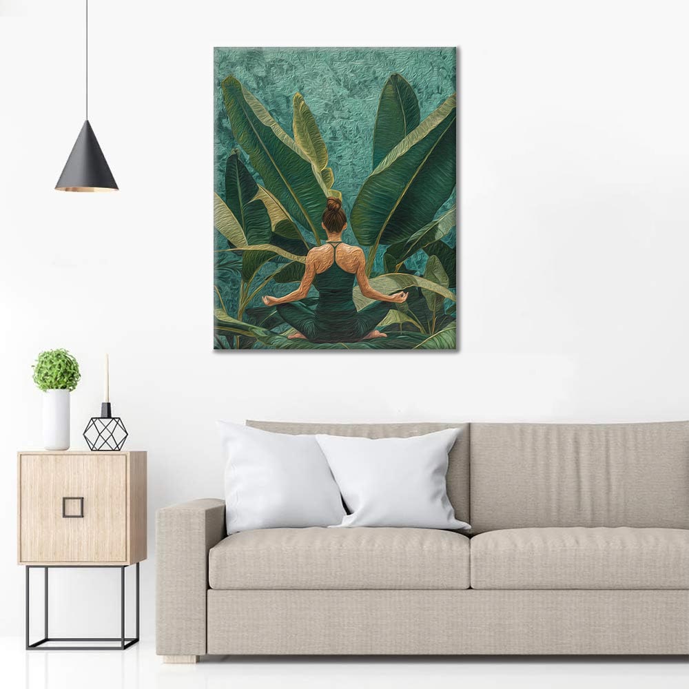 Yogi dans le jardin – Peinture par numéros
