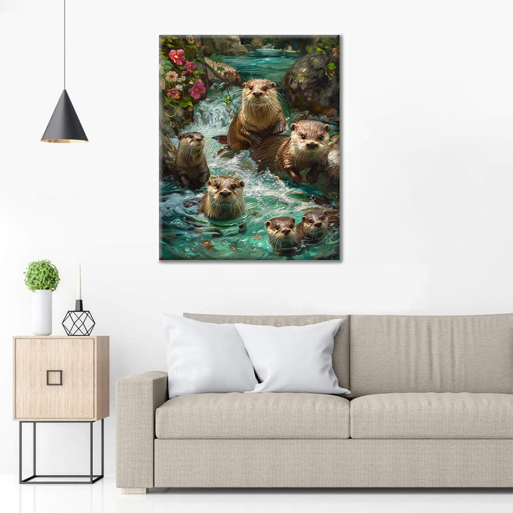 Loutre – Peinture par numéros