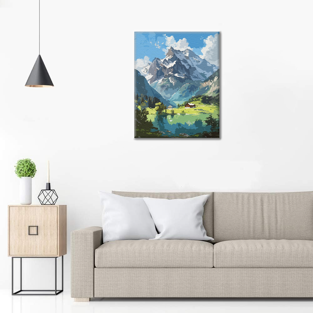 Consolation alpine – Peinture par numéros