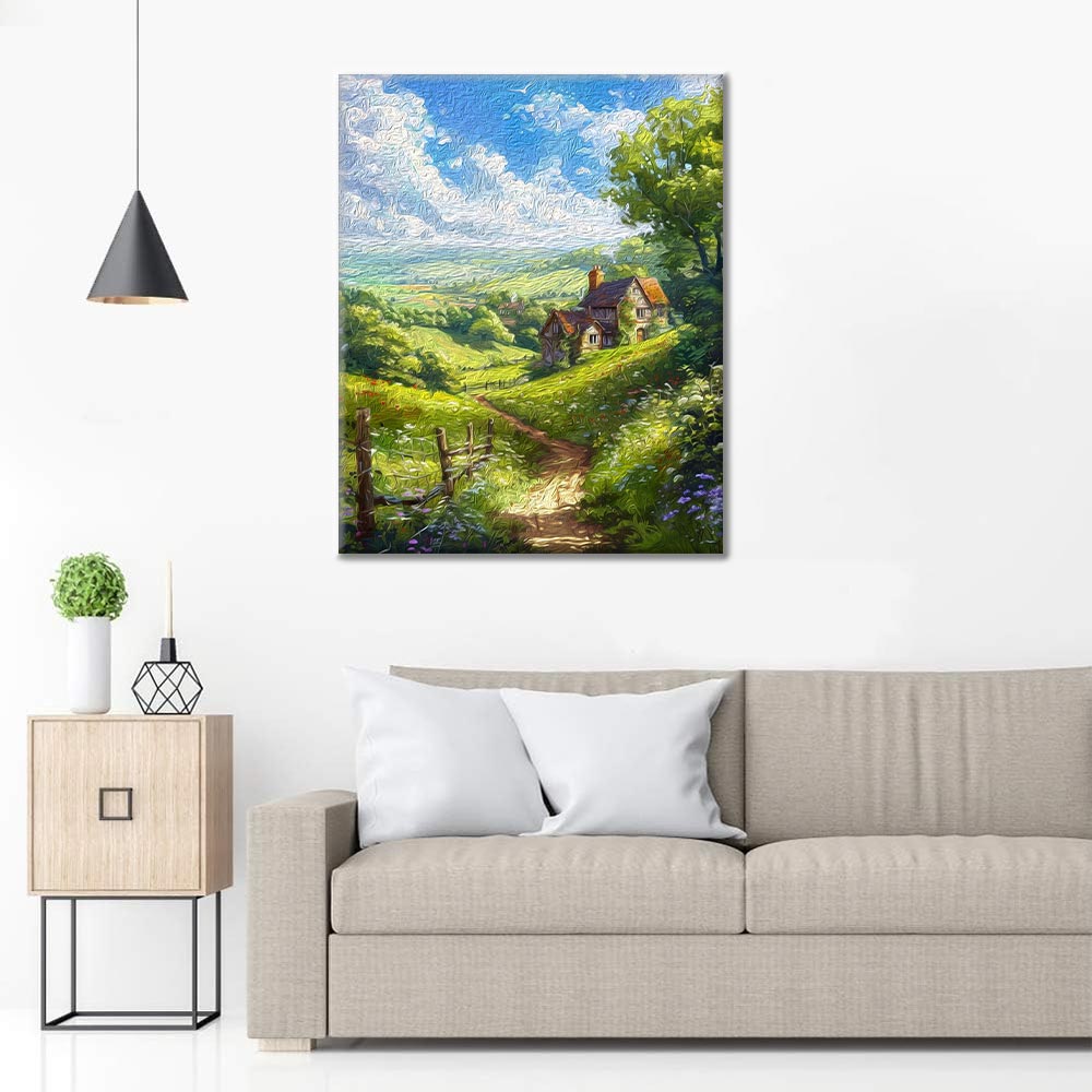 La vie au village – Peinture par numéros